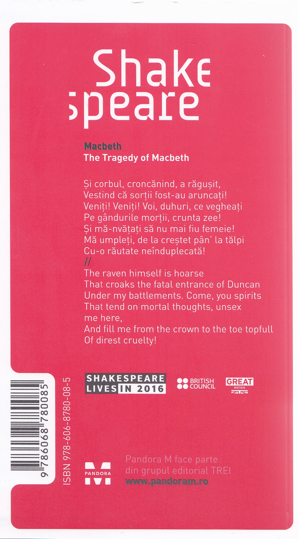 Macbeth. The Tragedy of Macbeth - Shakespeare