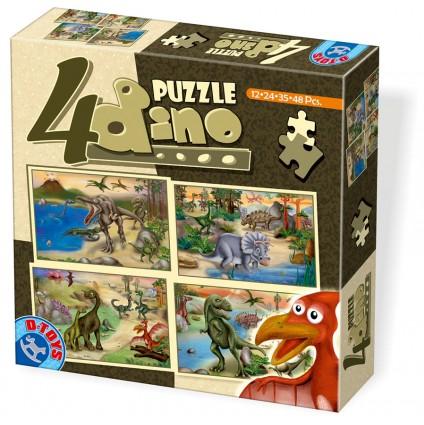 4 Puzzle Dino 
