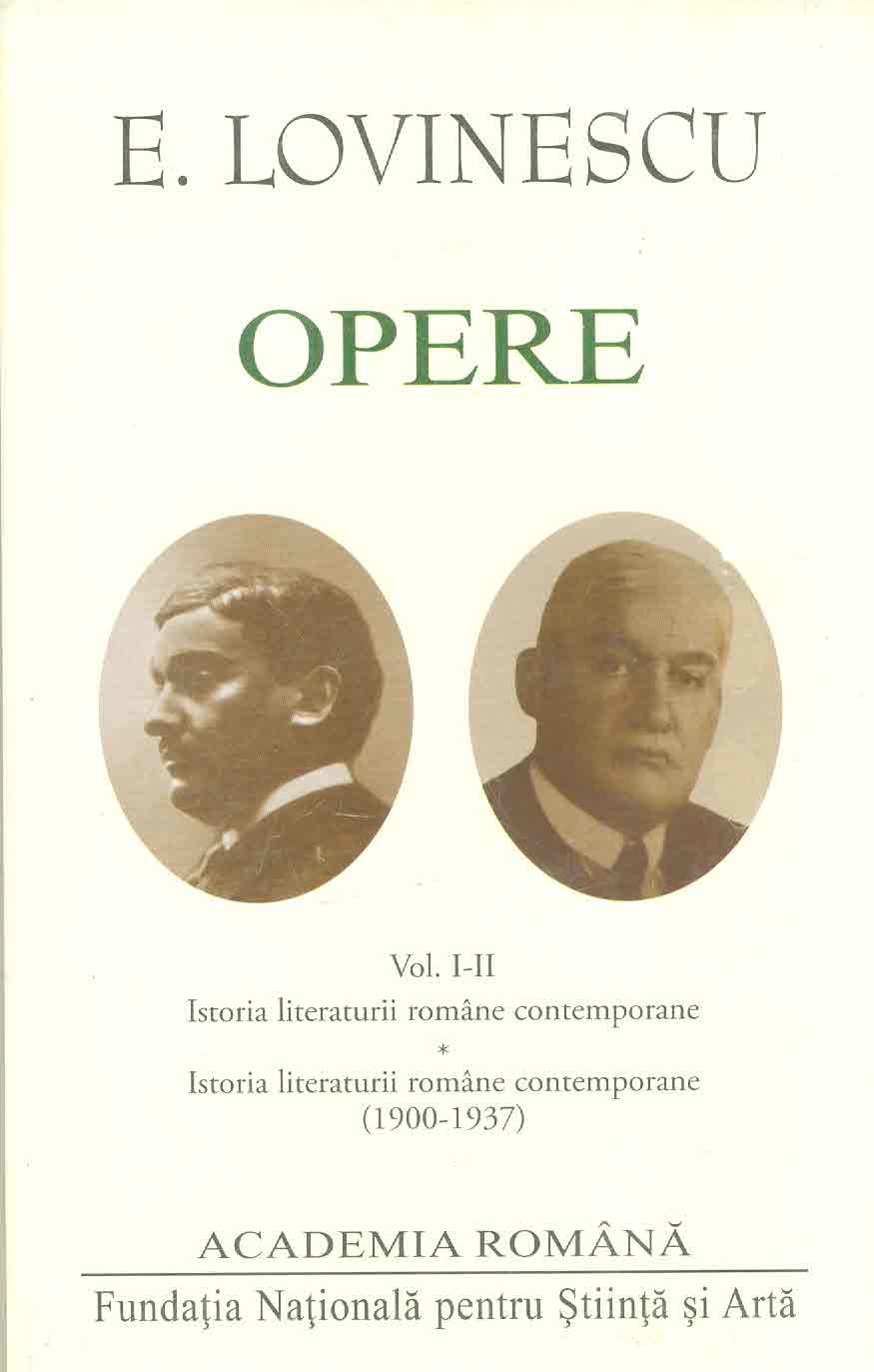 Opere Vol I+II E. Lovinescu