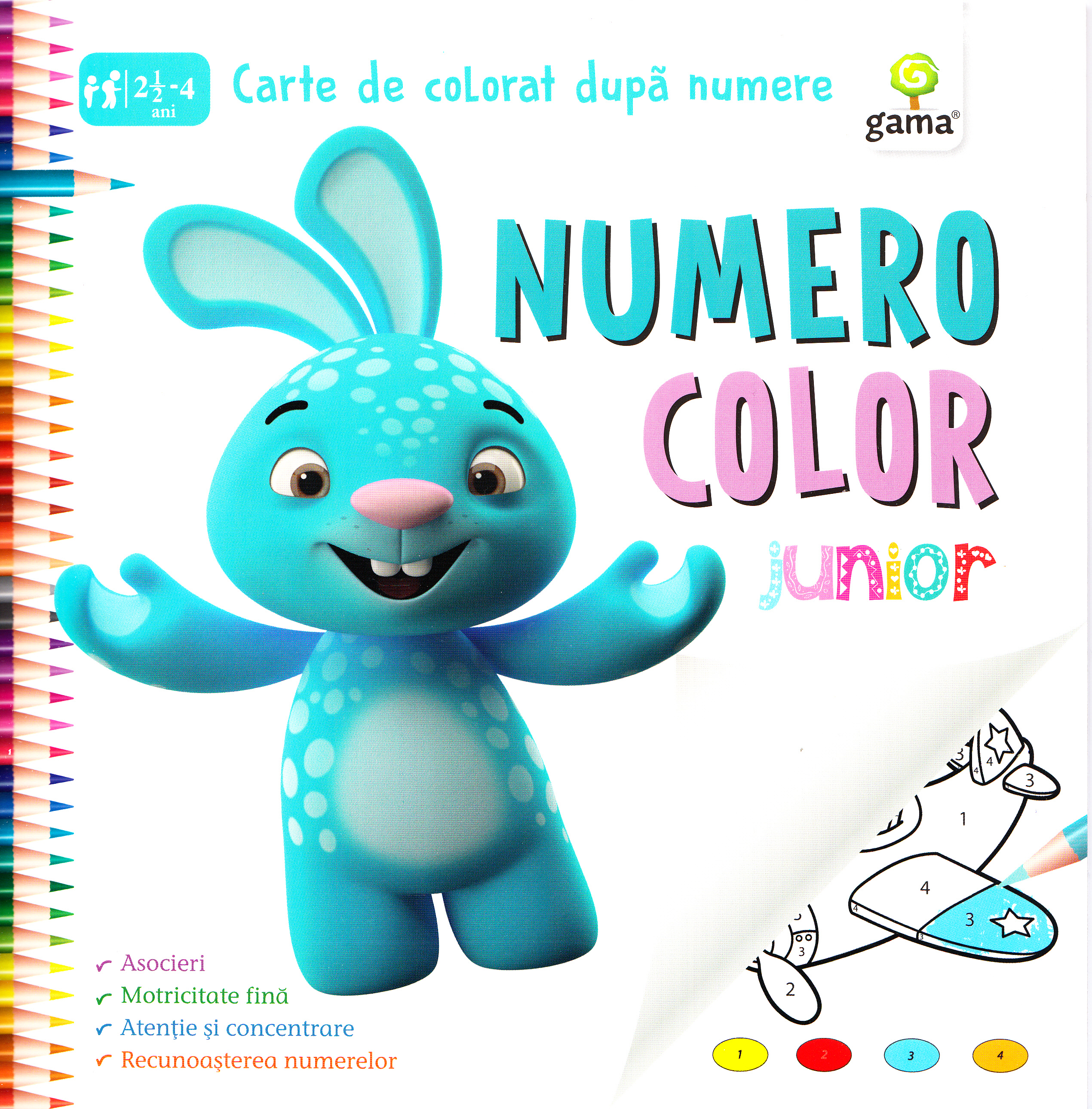 Numero Color Junior. Carte de colorat dupa numere