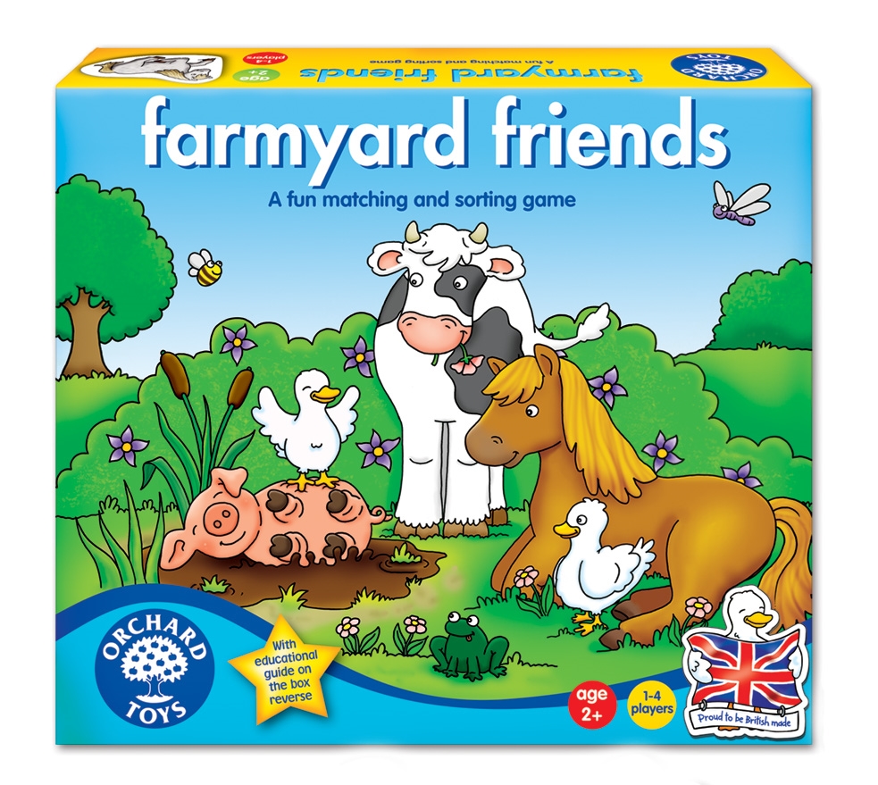 Joc educativ Prietenii de la ferma - Farmyard friends