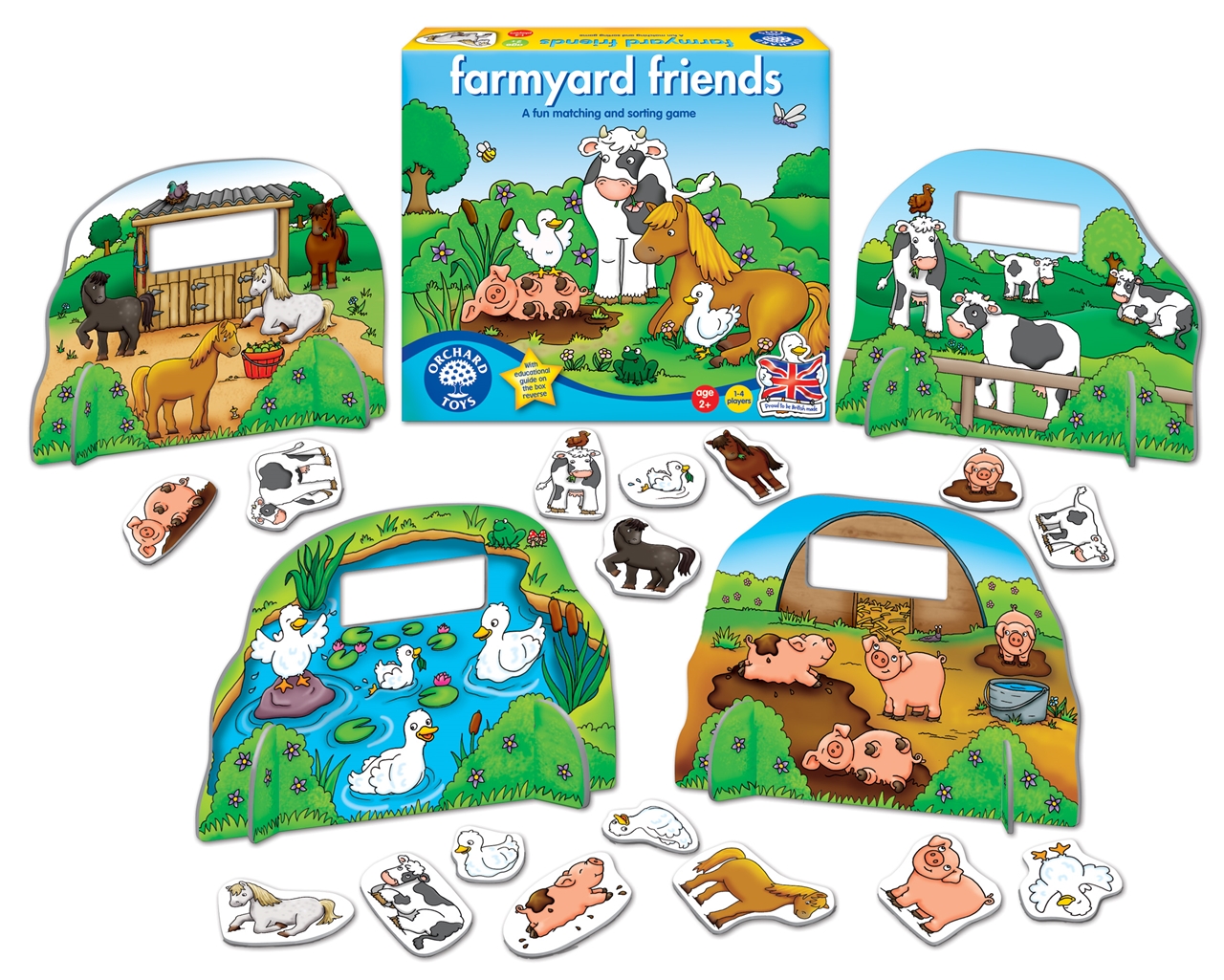 Joc educativ Prietenii de la ferma - Farmyard friends