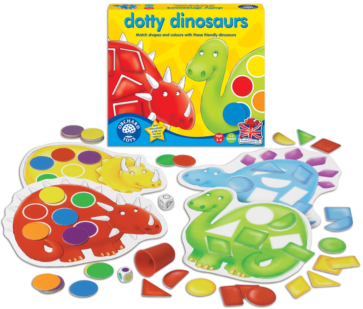 Joc educativ Dinozaurii cu pete - Dotty Dinosaurs