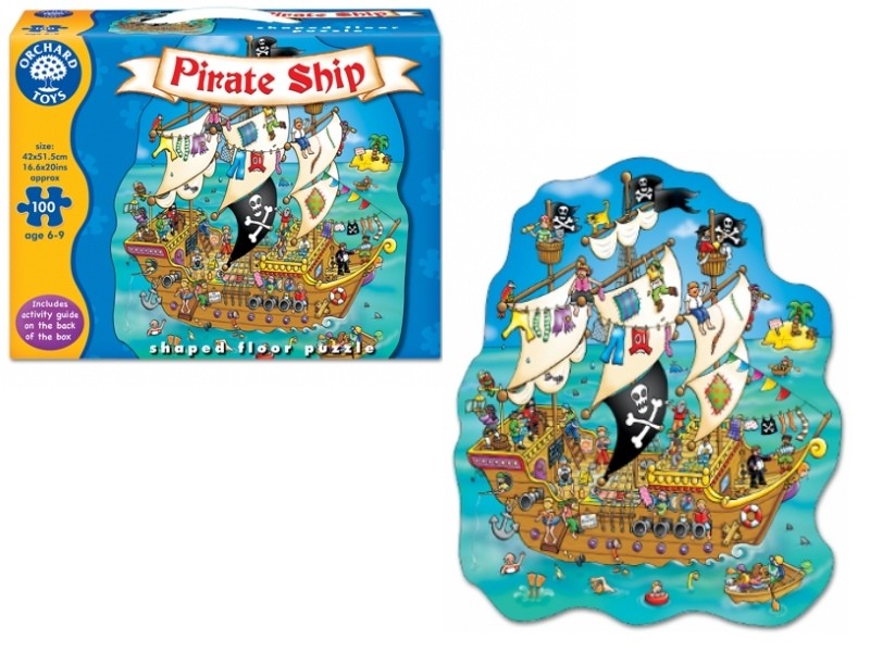 Pirate ship, Floor puzzle. Puzzle de podea, Corabia piratilor