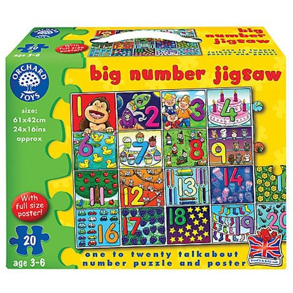 Big Number Jigsaw. Puzzle de podea, Invata numerele