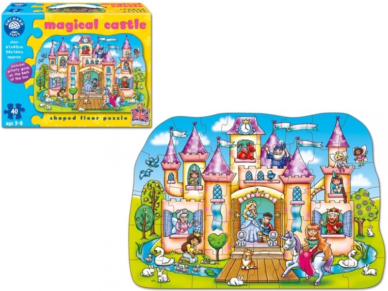 Magical castle, Floor puzzle. Puzzle de podea, Castelul magic