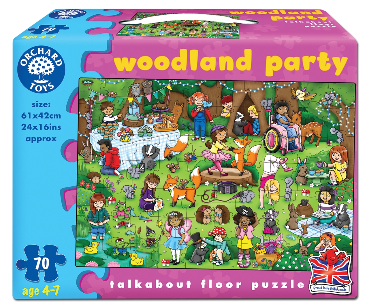 Floor Puzzle, Woodland Party. Puzzle de podea: Petrecerea din padure