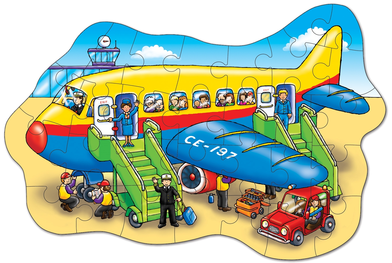 Big Aeroplane, Floor puzzle. Puzzle de podea, Avion