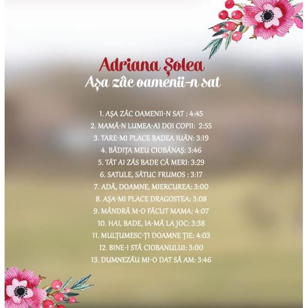 CD Adriana Solea - Asa zac oamenii-n sat
