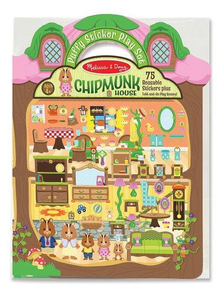 Puffy sticker, Chipmunk house. Abtibilduri pufoase, Casuta veveritelor