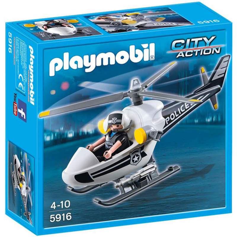 Playmobil. Elicopterul politiei 4-10 ani