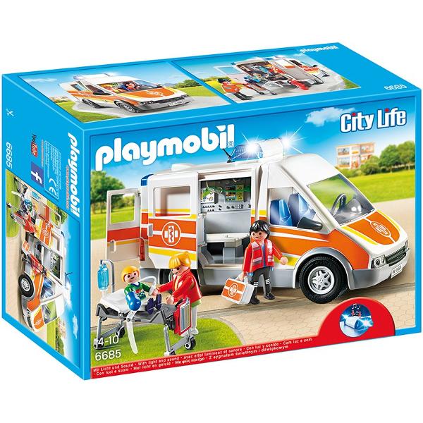 Playmobil. Ambulanta cu lumini si sunete 4-10 ani