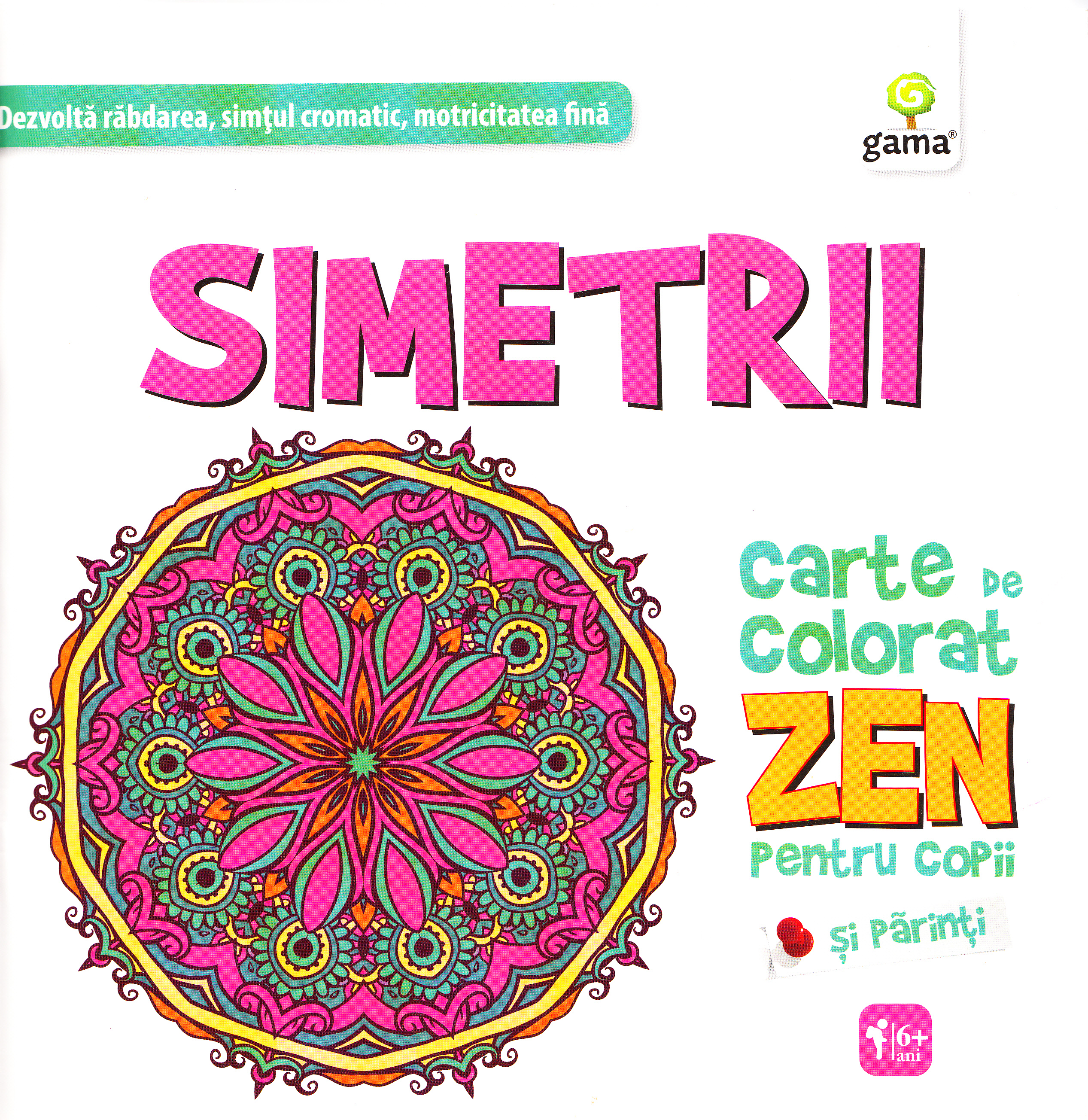 Simetrii. Carte de colorat Zen pentru copii